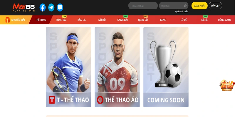 Sảnh thể thao liên tục cập nhật giải đấu, bộ môn nổi tiếng